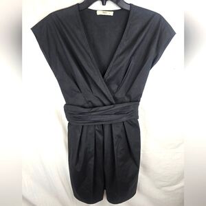 Prada Black V-Neck Wrap Dress Sz 40/ US 10